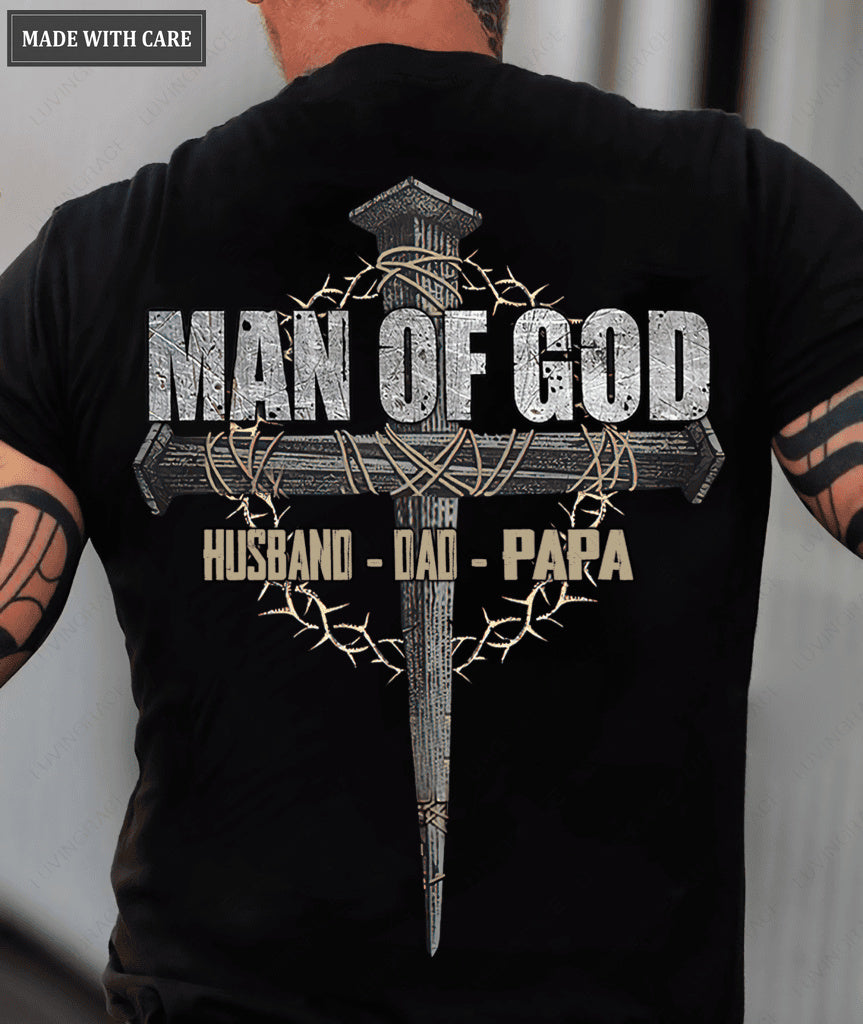 Man of god Personalized Tshirt for Father's day