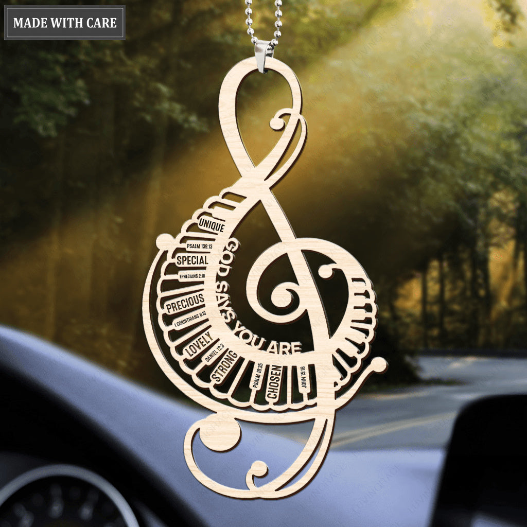 Music Note God Says You Are Ornament