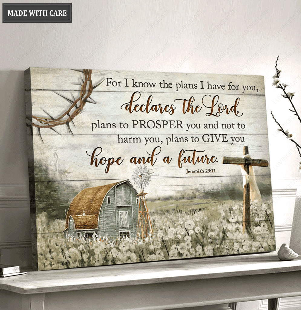 For I Know the Plans I Have For You Wall Art