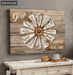 God Says You Are Windmill Wall Art