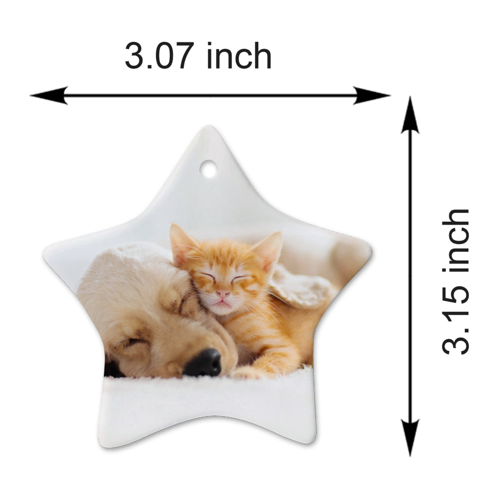 Custom Car Rear View Mirror Hanging Ornament with Photo - Personalized Ceramic Picture Car Pendant Decor