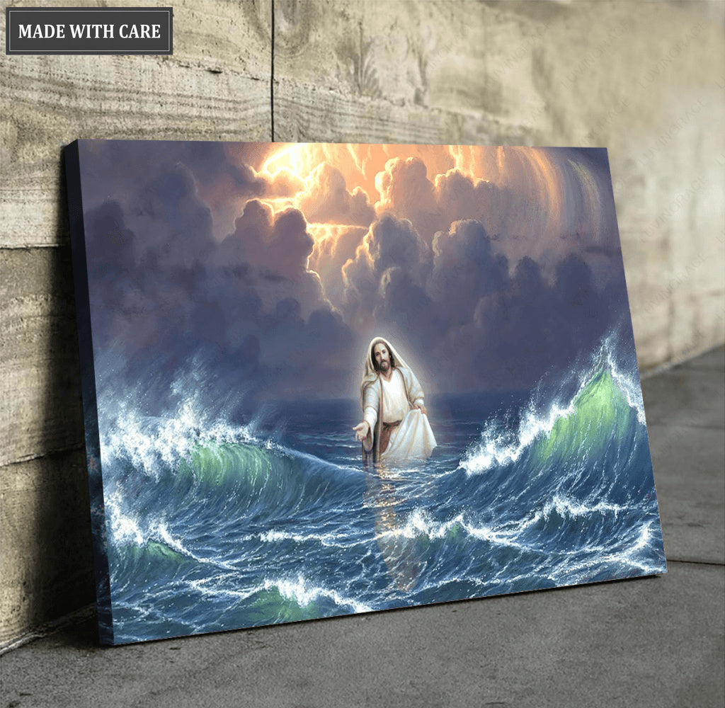 Jesus Walked On The Water Wall Art