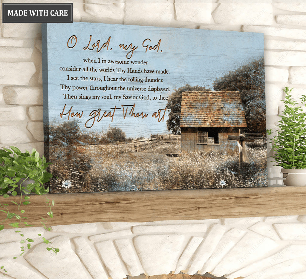 O Lord, My God Wall Art