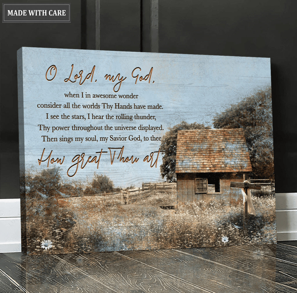 O Lord, My God Wall Art