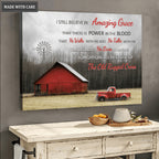 Red Barn Amazing Grace Wall Art