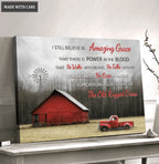 Red Barn Amazing Grace Wall Art