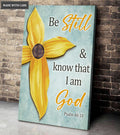 Be Still And Know That I'm God Flowers Wall Art