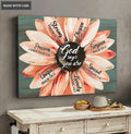 Daisy Painting God Says You Are Wall Art