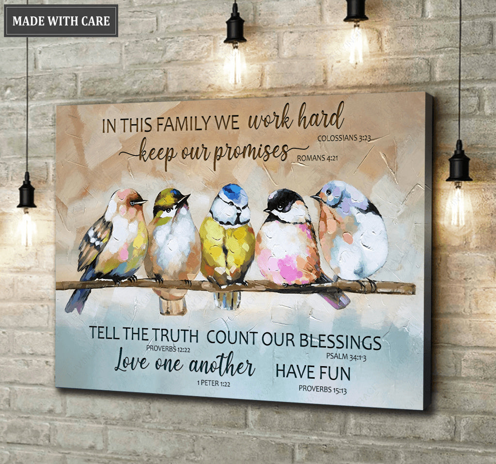 In This Family Bible Verse Wall Art