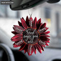 Chocolate Cherry Sunflower God Says You Are Ornament