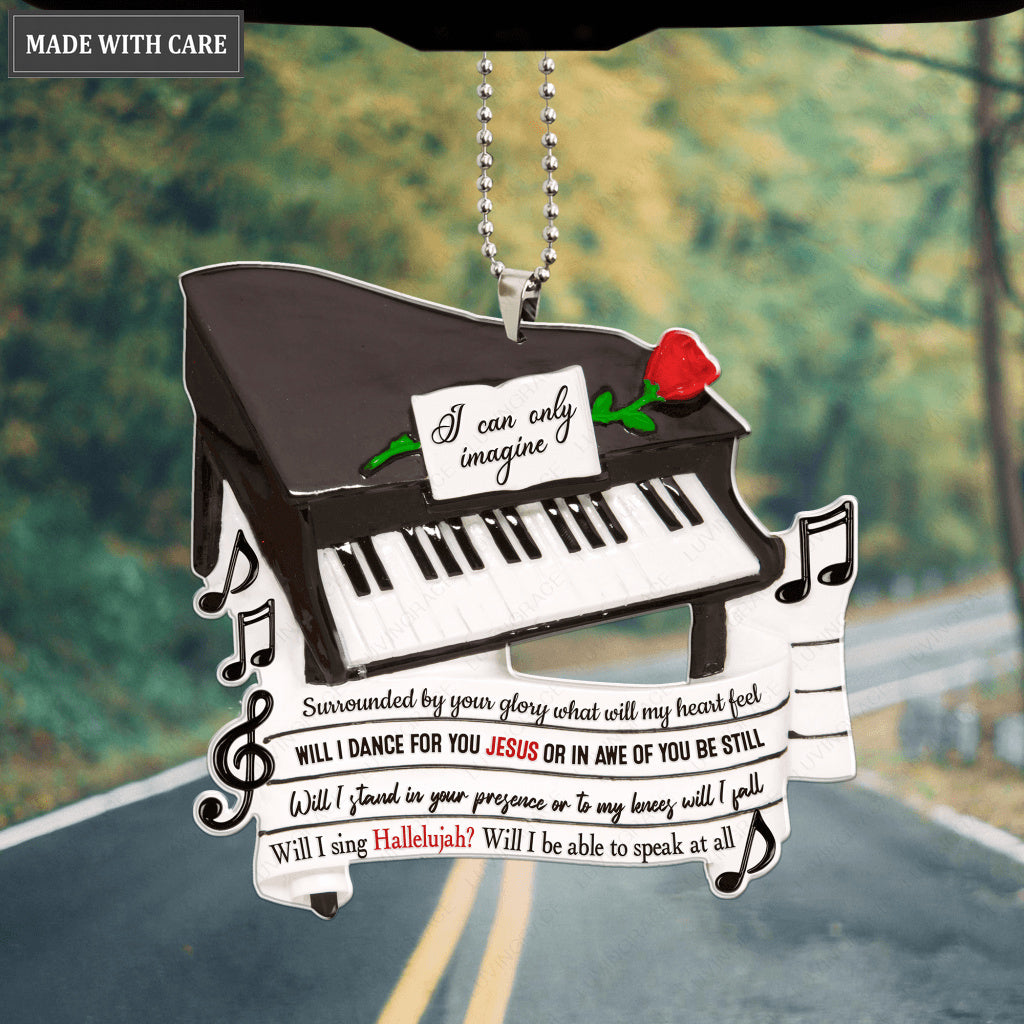 Baby Grand Piano Surrounded By The Glory Ornament