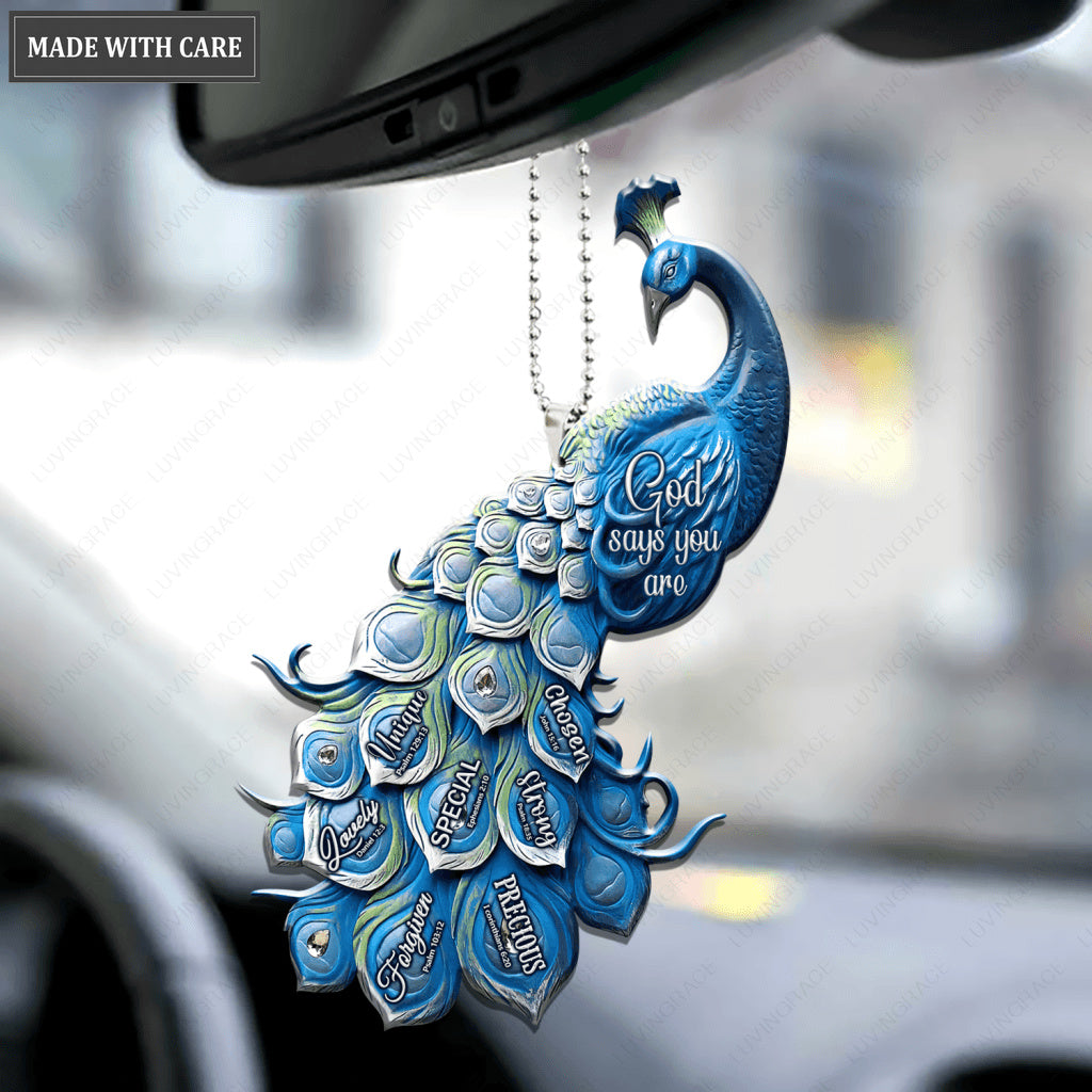Peacock God Says You Are Ornament
