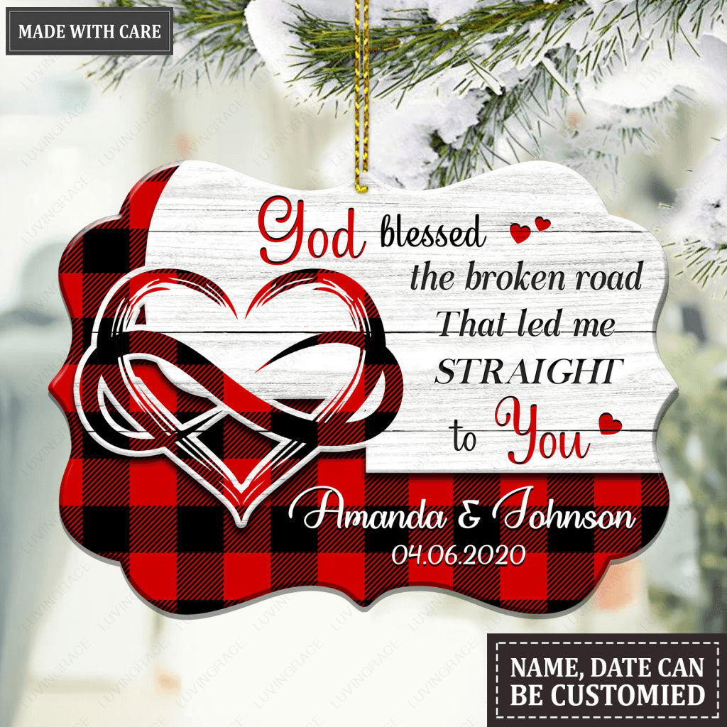 Christmas Vibe God Blessed Personalized Ornament