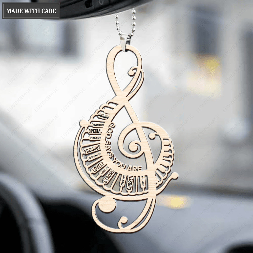 Music Note God Says You Are Ornament