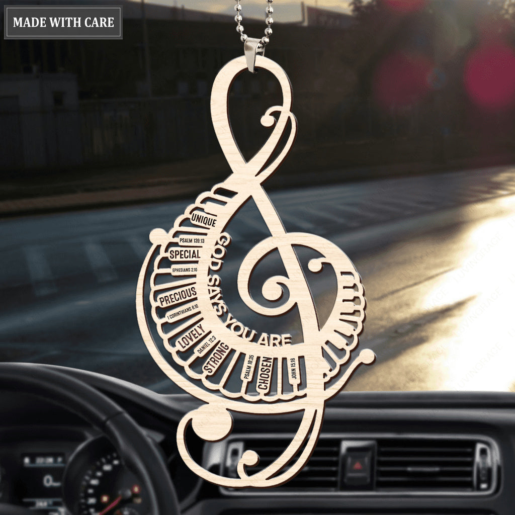 Music Note God Says You Are Ornament