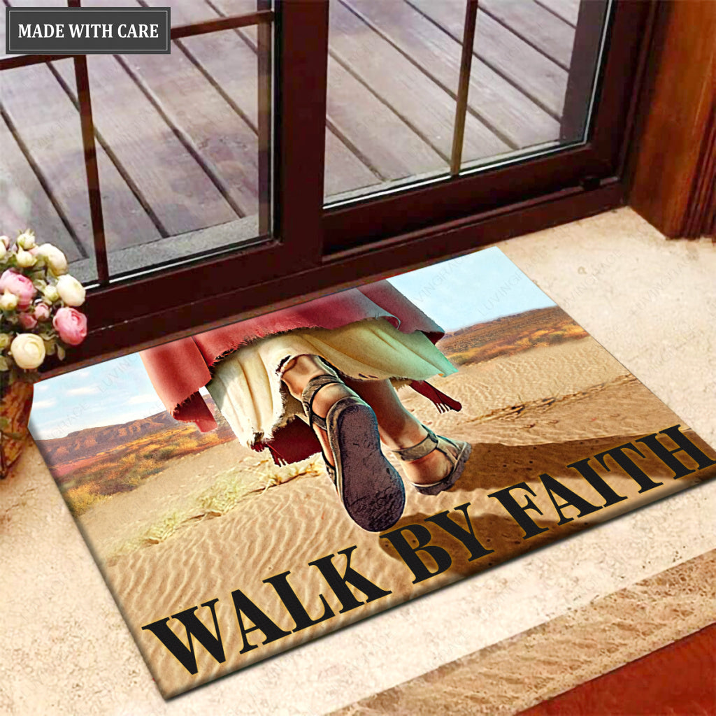 Walk By Faith Doormat