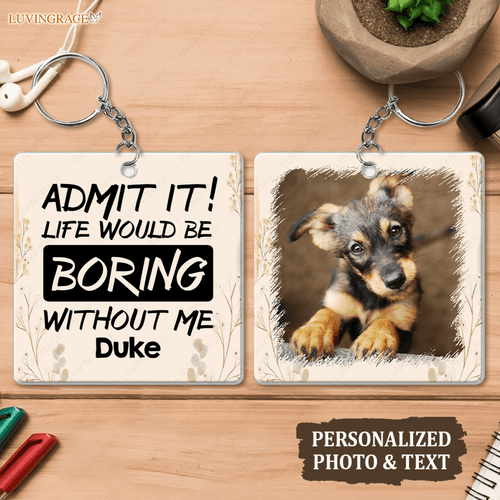02 Dear Dad/Mom Funny Pet Gift - Personalized Custom Acrylic Keychain