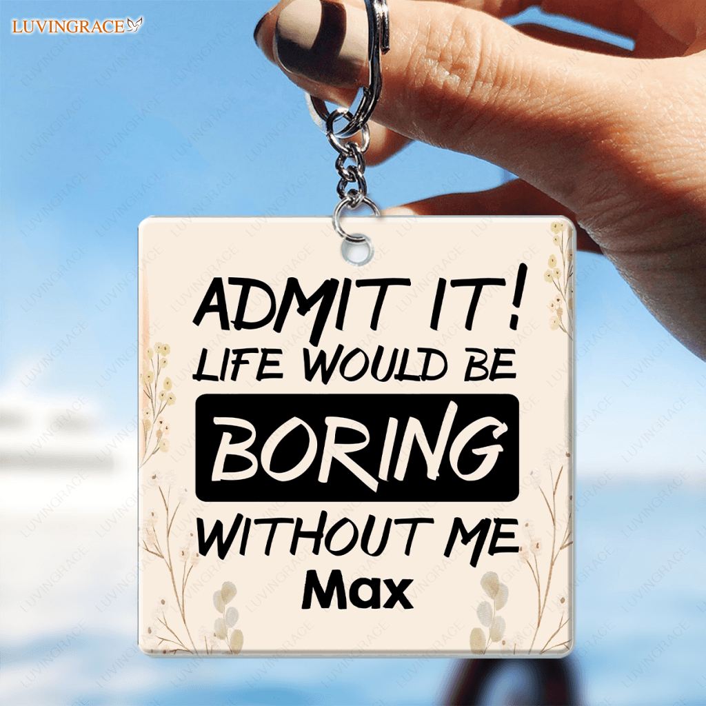 02 Dear Dad/Mom Funny Pet Gift - Personalized Custom Acrylic Keychain