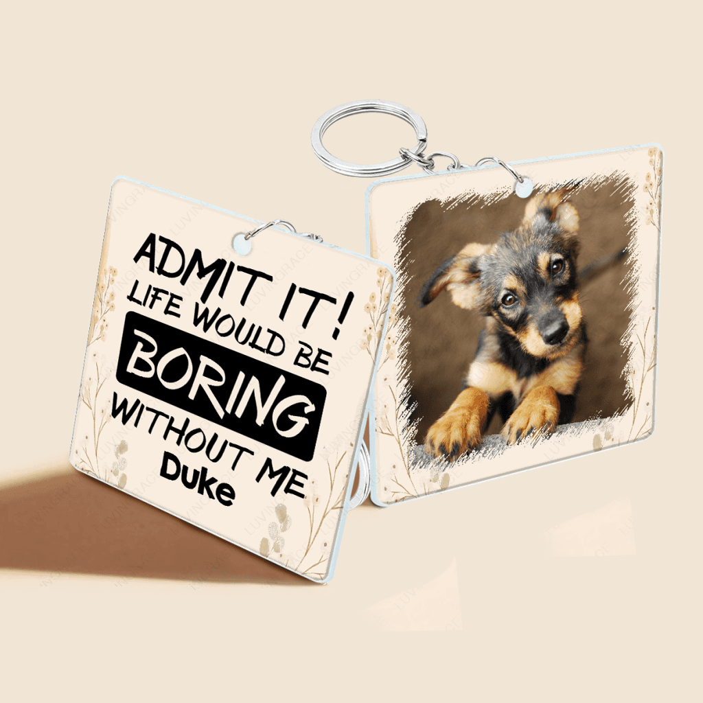 02 Dear Dad/Mom, Funny Pet Gift - Personalized Custom Acrylic Keychain