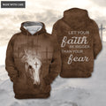 Horse Cross Let Your Faith Be Bigger Than Your Fear Hoodie