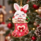 3D Personalized Christmas Stocking Ornament – Choose Your Character