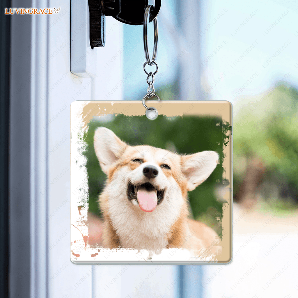 03 Dear Dad/Mom Funny Pet Gift - Personalized Custom Acrylic Keychain