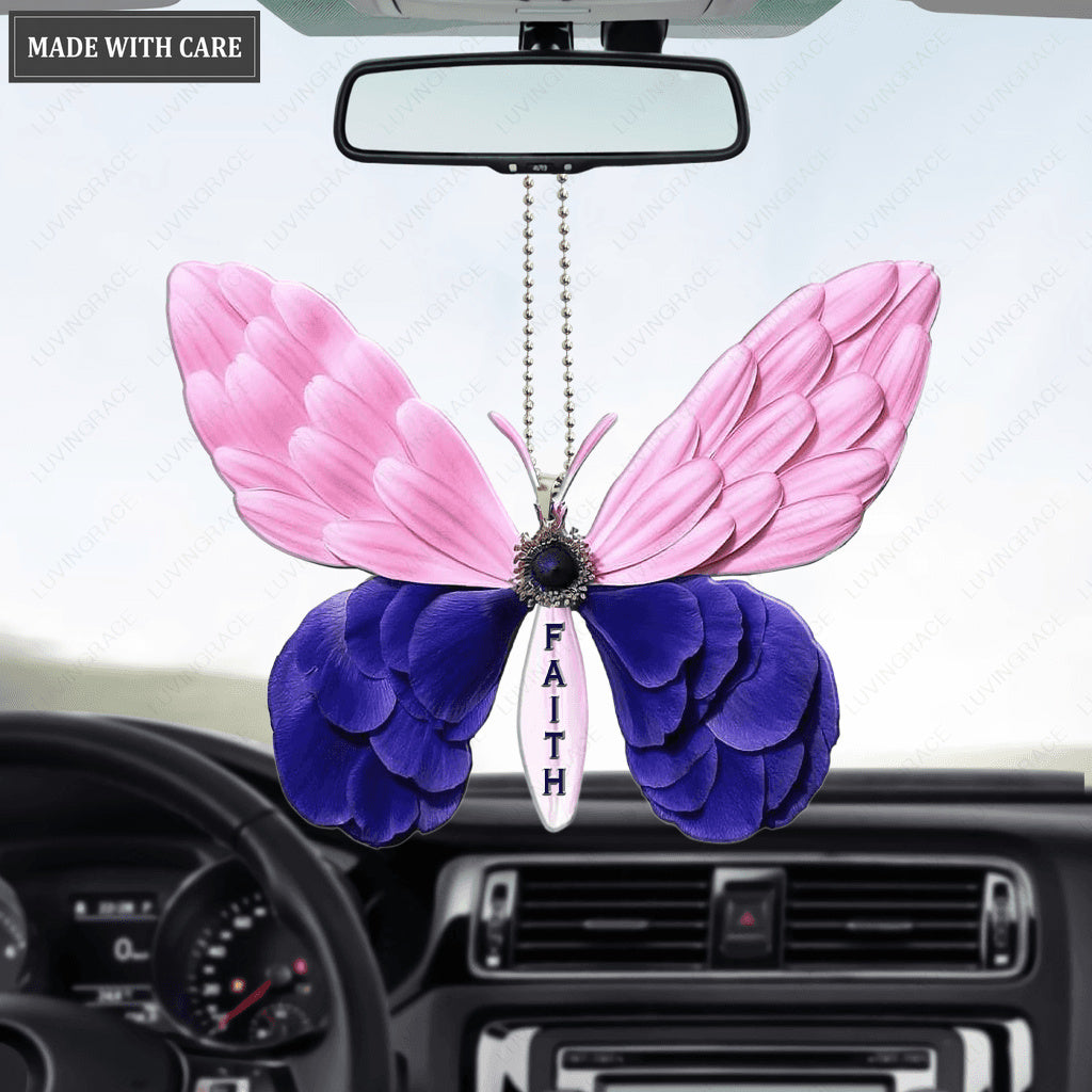 Butterfly Petal Flower Faith Ornament