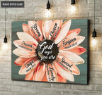 Daisy Painting God Says You Are Wall Art