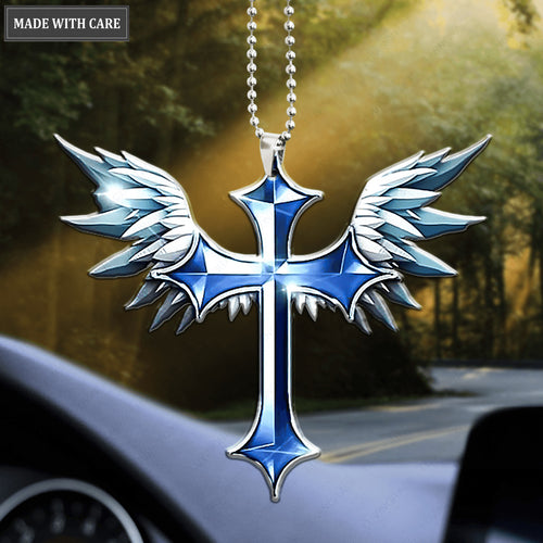 Angel Wing And Cross Ornament