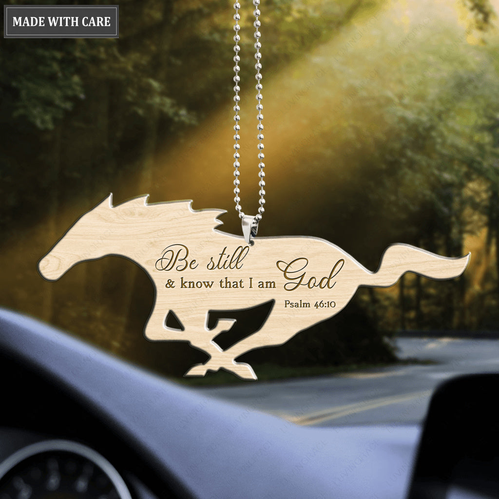 Be Still and Know that I Am God Horse Ornament