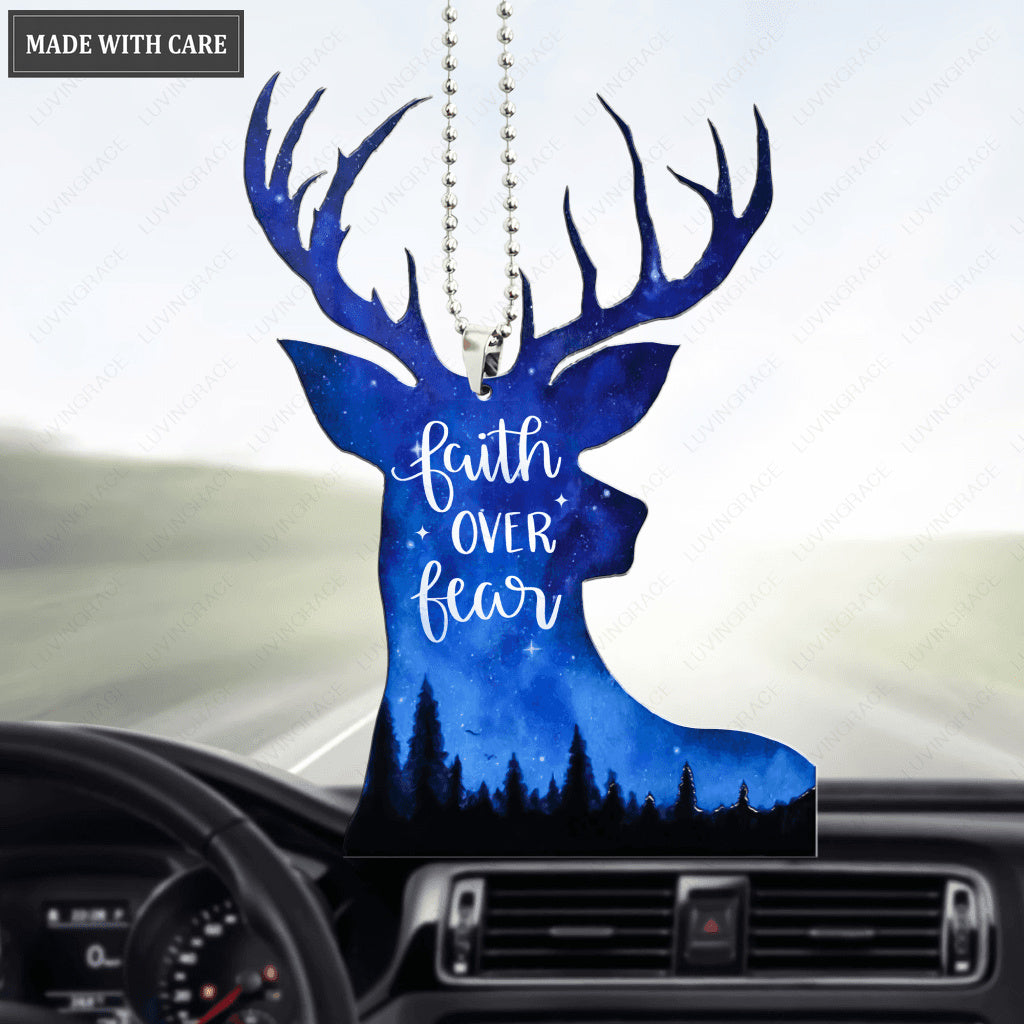 Deer Faith Over Fear Ornament