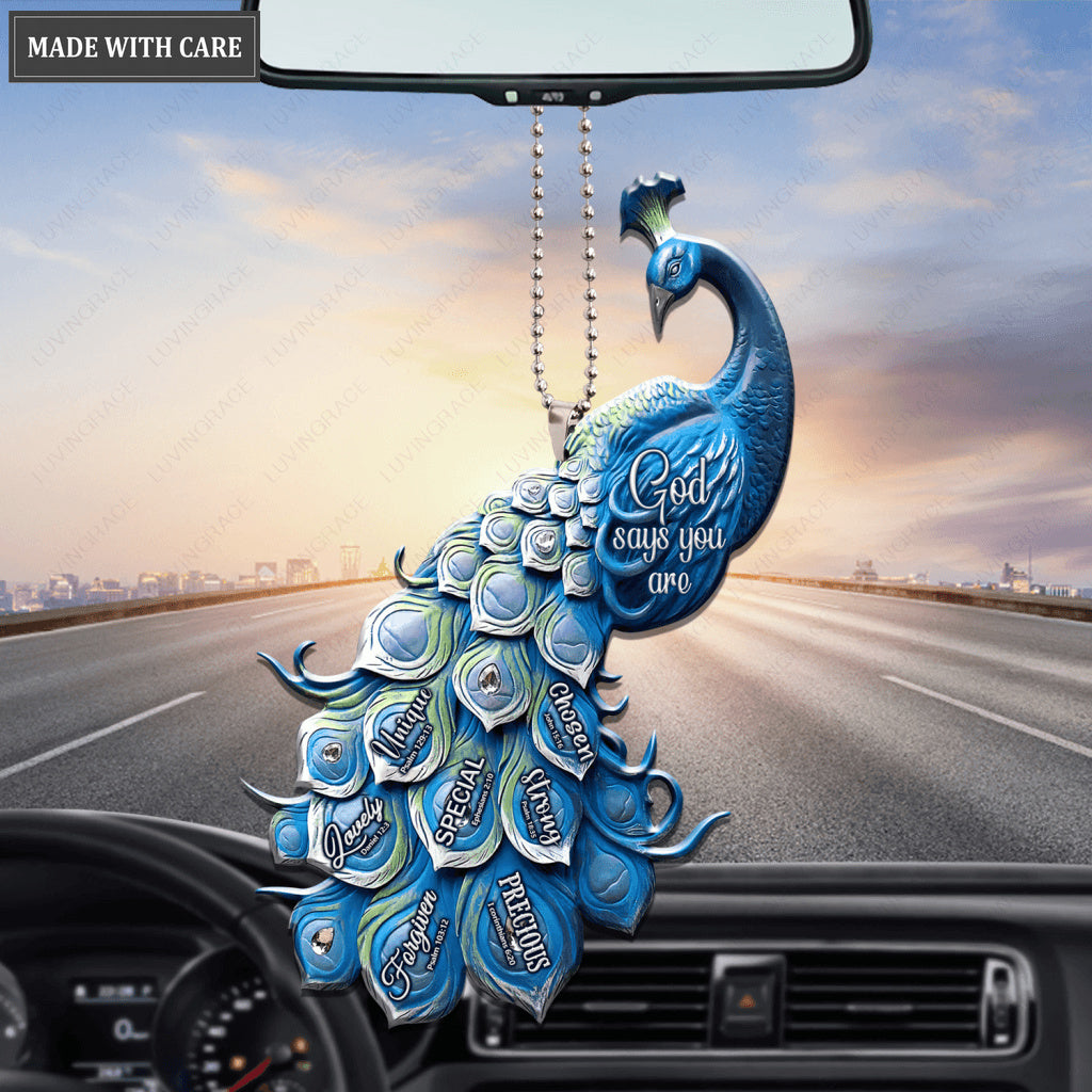 Peacock God Says You Are Ornament