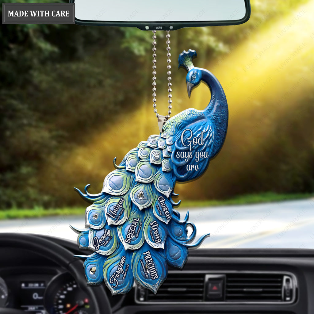 Peacock God Says You Are Ornament
