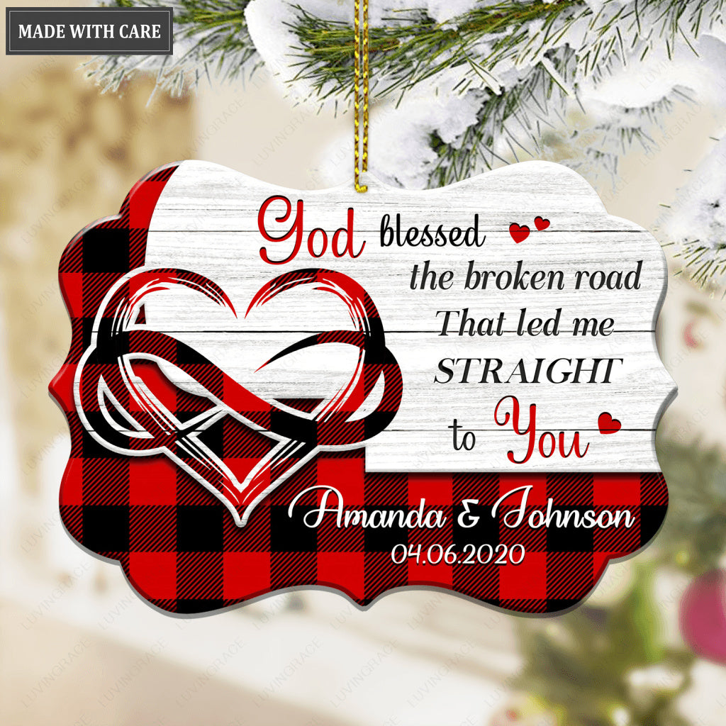 Christmas Vibe God Blessed Personalized Ornament