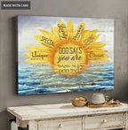 Sun is Sunflowers Wall Art