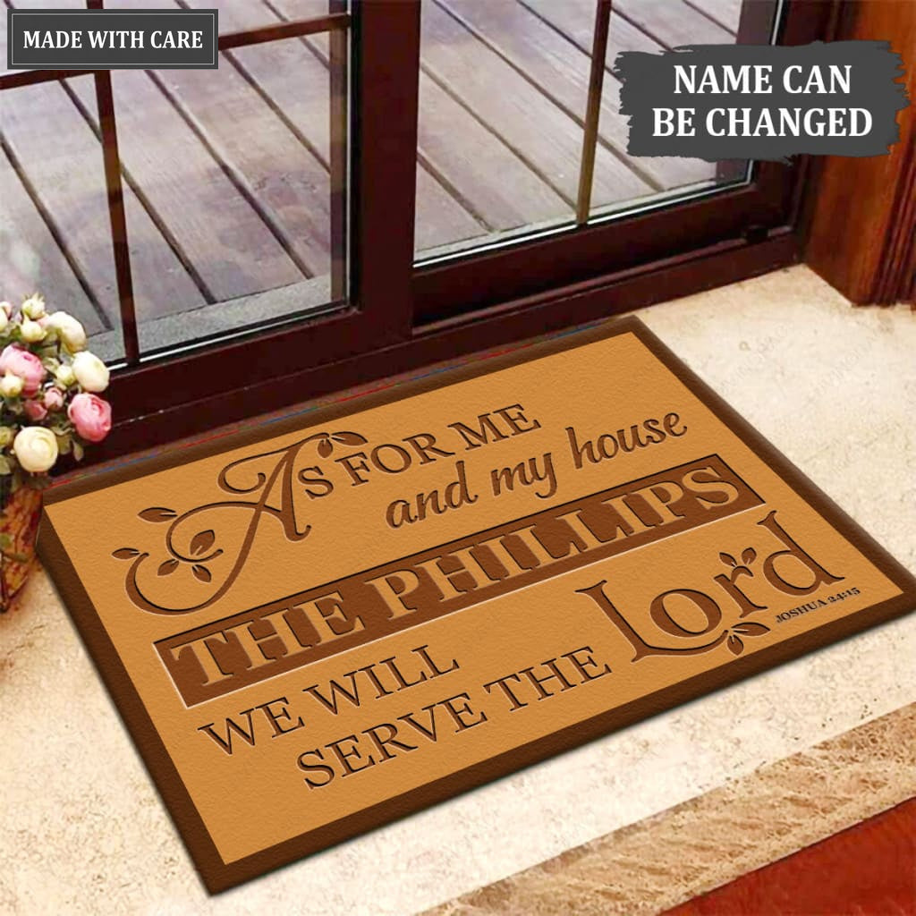 Luvingrace M80 Decorative Monogram Collection As For My House Personalized Doormat