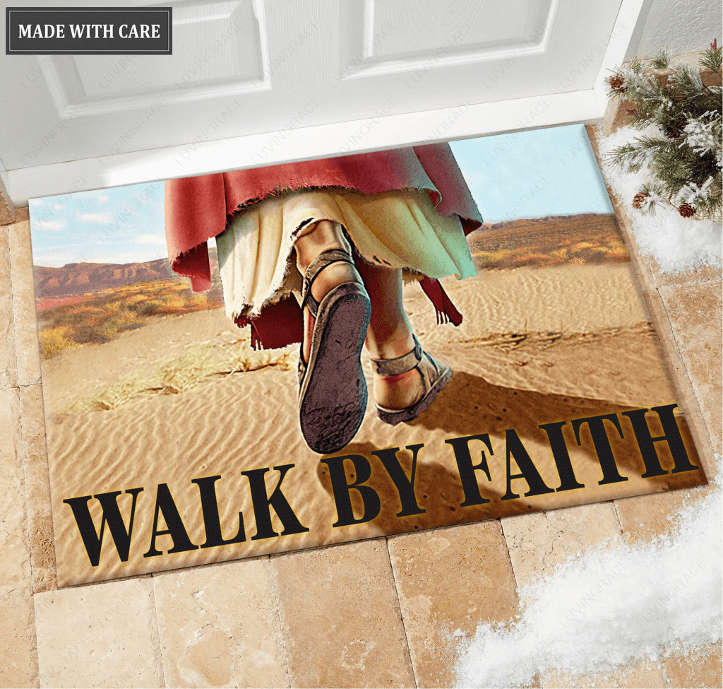 Walk By Faith Doormat