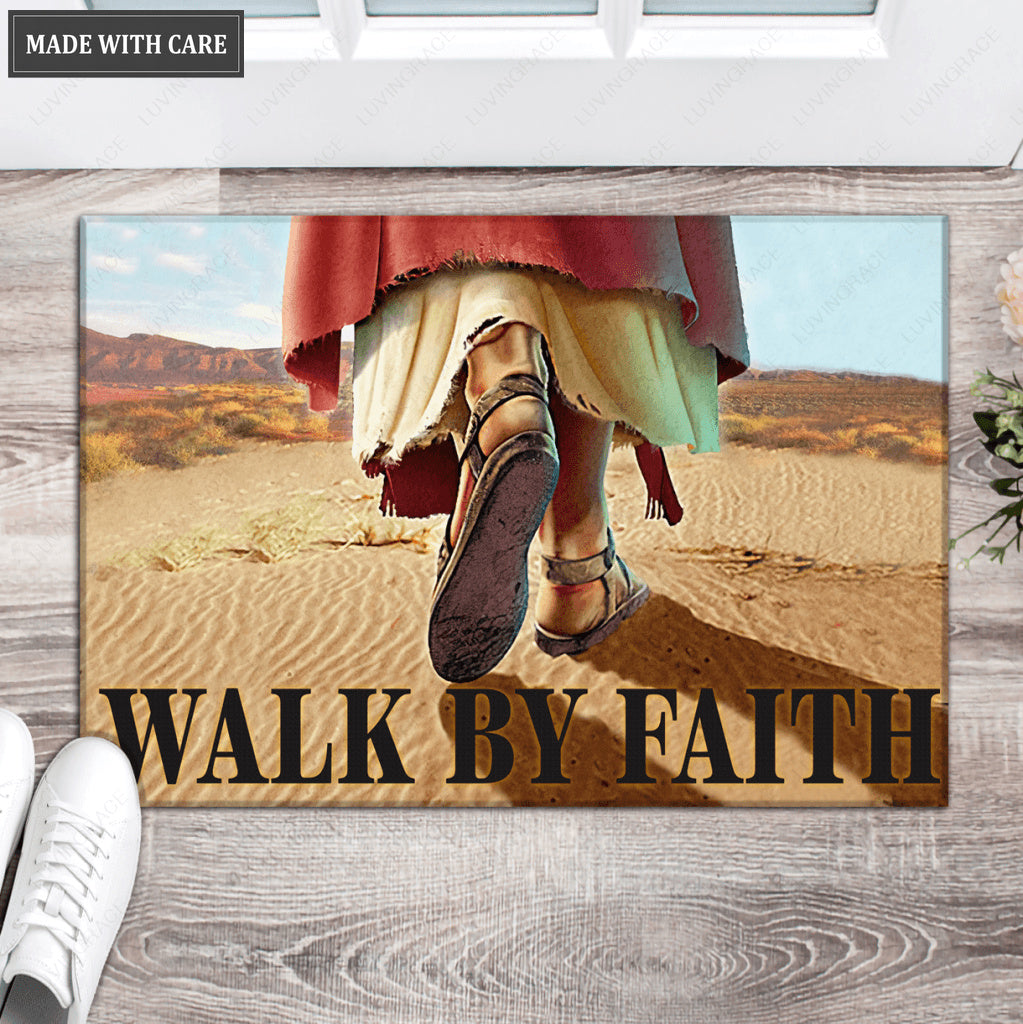 Walk By Faith Doormat