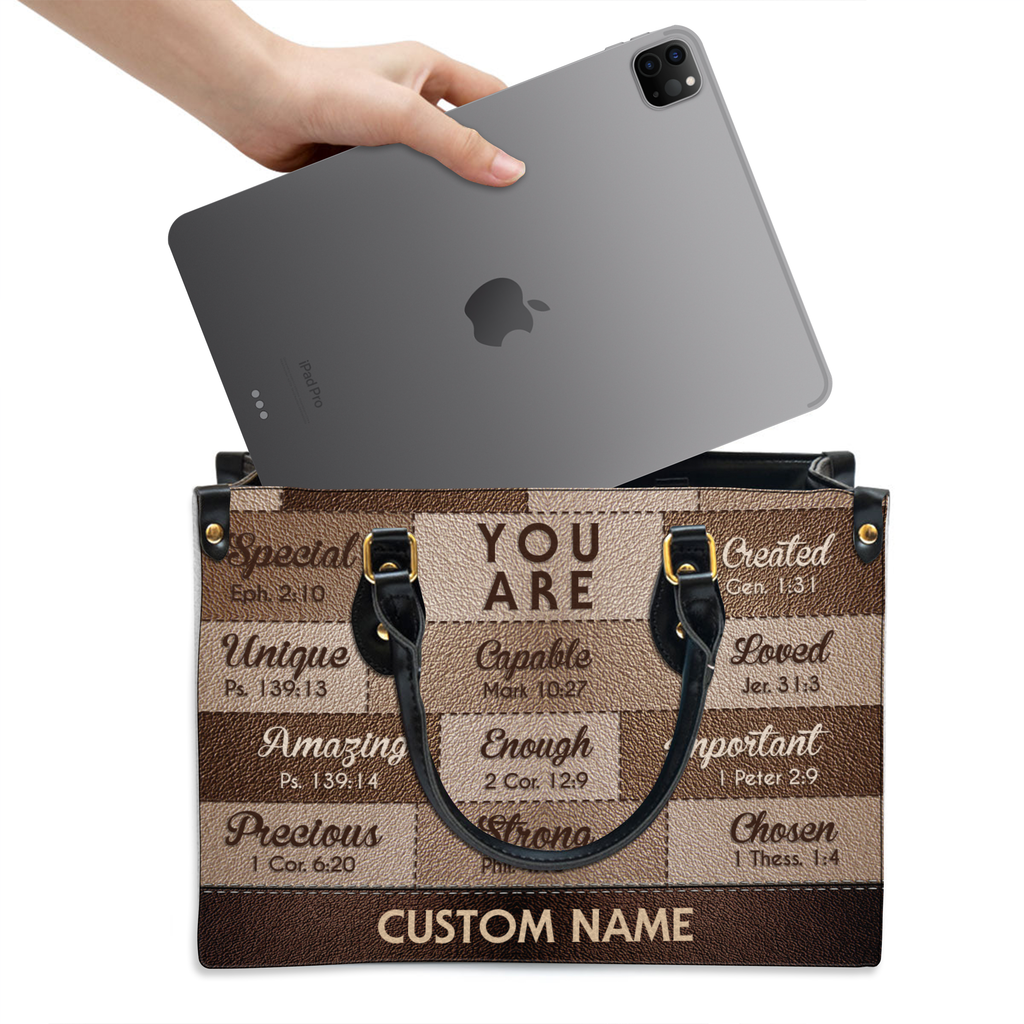 Colored Leather Texture Inspirational You Are Custom Leather Handbag - Personalized Custom Leather Bag