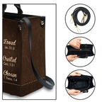 Dark Leather Texture Inspirational You Are Custom Leather Handbag - Personalized Custom Leather Bag