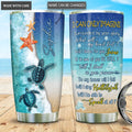 Personalized Glitter Will I Stand In Your Presence Turtle Tumbler