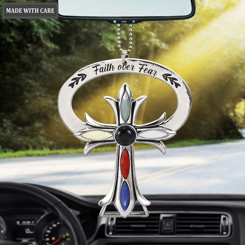Faith Over Fear Car Hanging Ornament