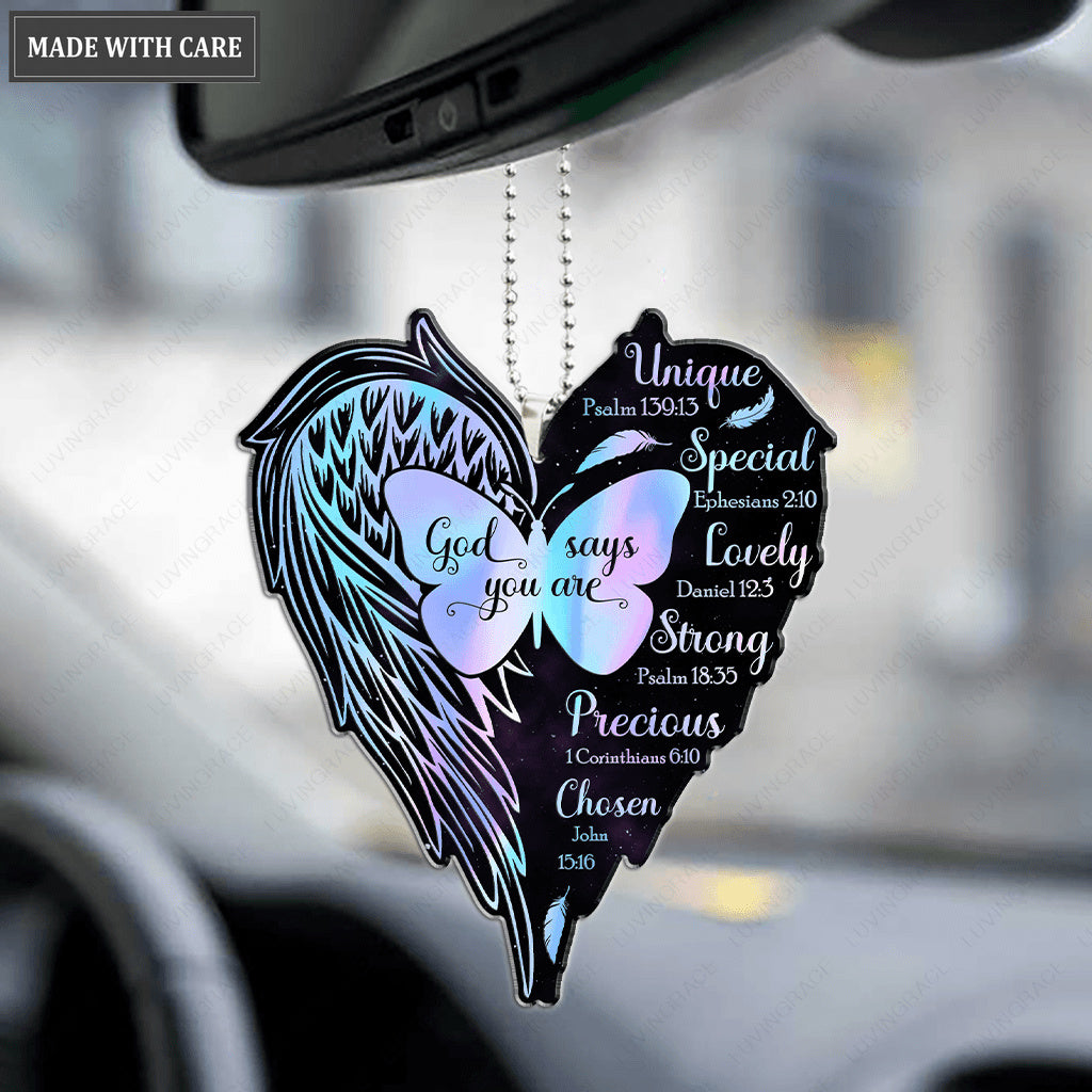 Hologram Wings God Says You Are Ornament