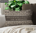 Serve The Lord Personalized Rectangular Pillow