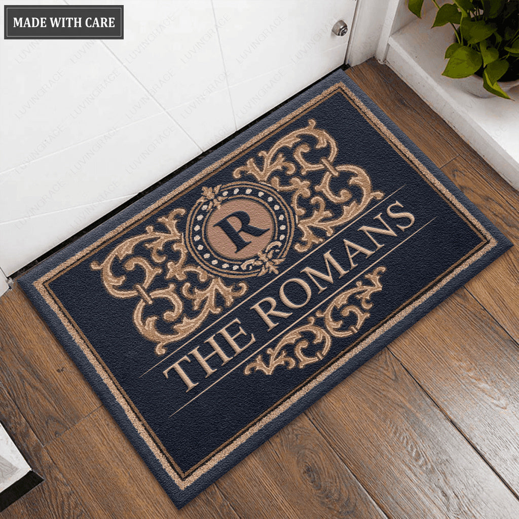 Monogram Personalized Family Doormat