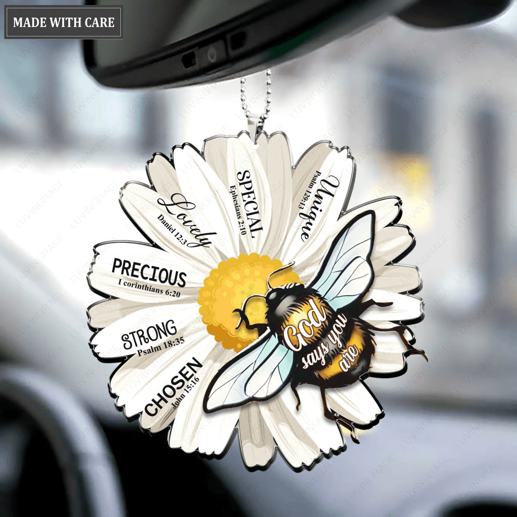 Daisy And Bee God Says You Are Ornament