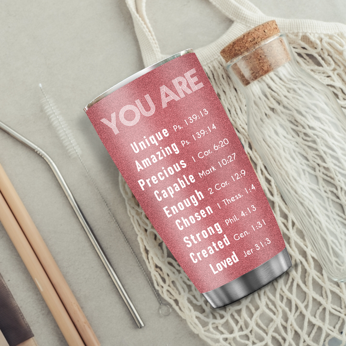 Pink Inspirational You Are Tumbler Custom Gift For Men Women - Personalized Stainless Steel Tumbler
