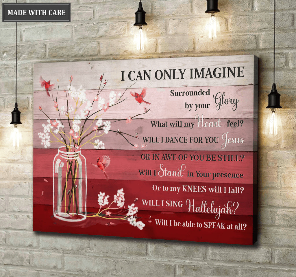 Surrounded By Your Glory Cardinal Red Wooden Wall Art