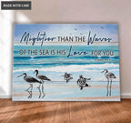Bird And Turtle Wave Of The Sea Wall Art