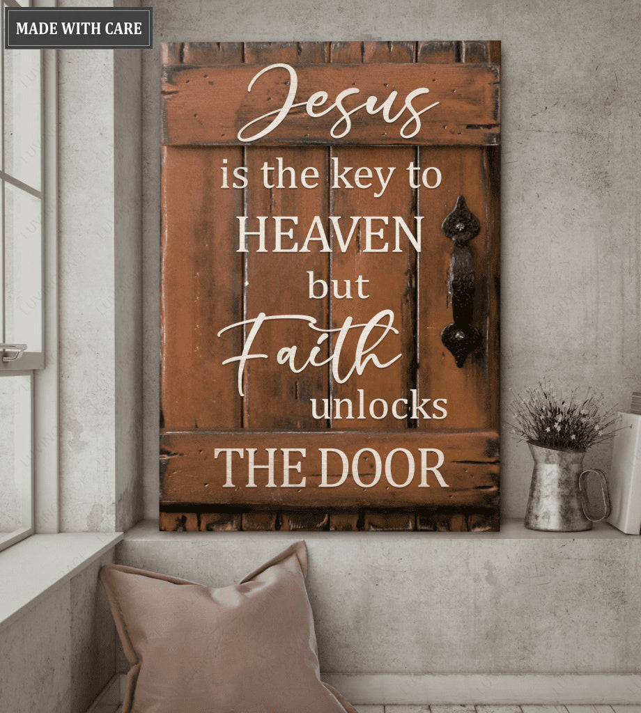 Faith Unlocks The Door Wall Art